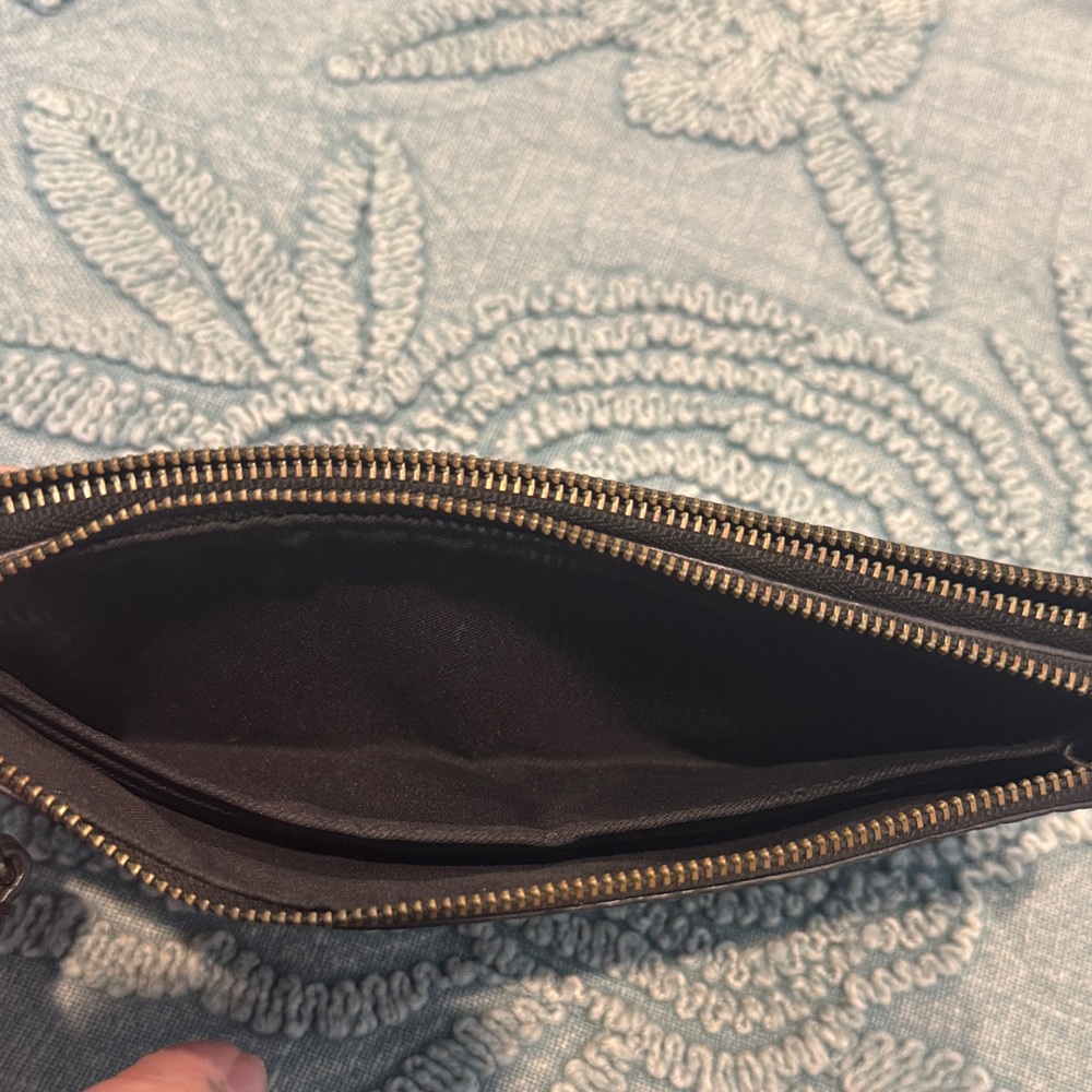 Coach Iridescent Black and Purple Wristlet - Picture 5 of 5